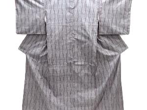 よろけ縞模様織り出し本場泥大島紬着物(5マルキ)